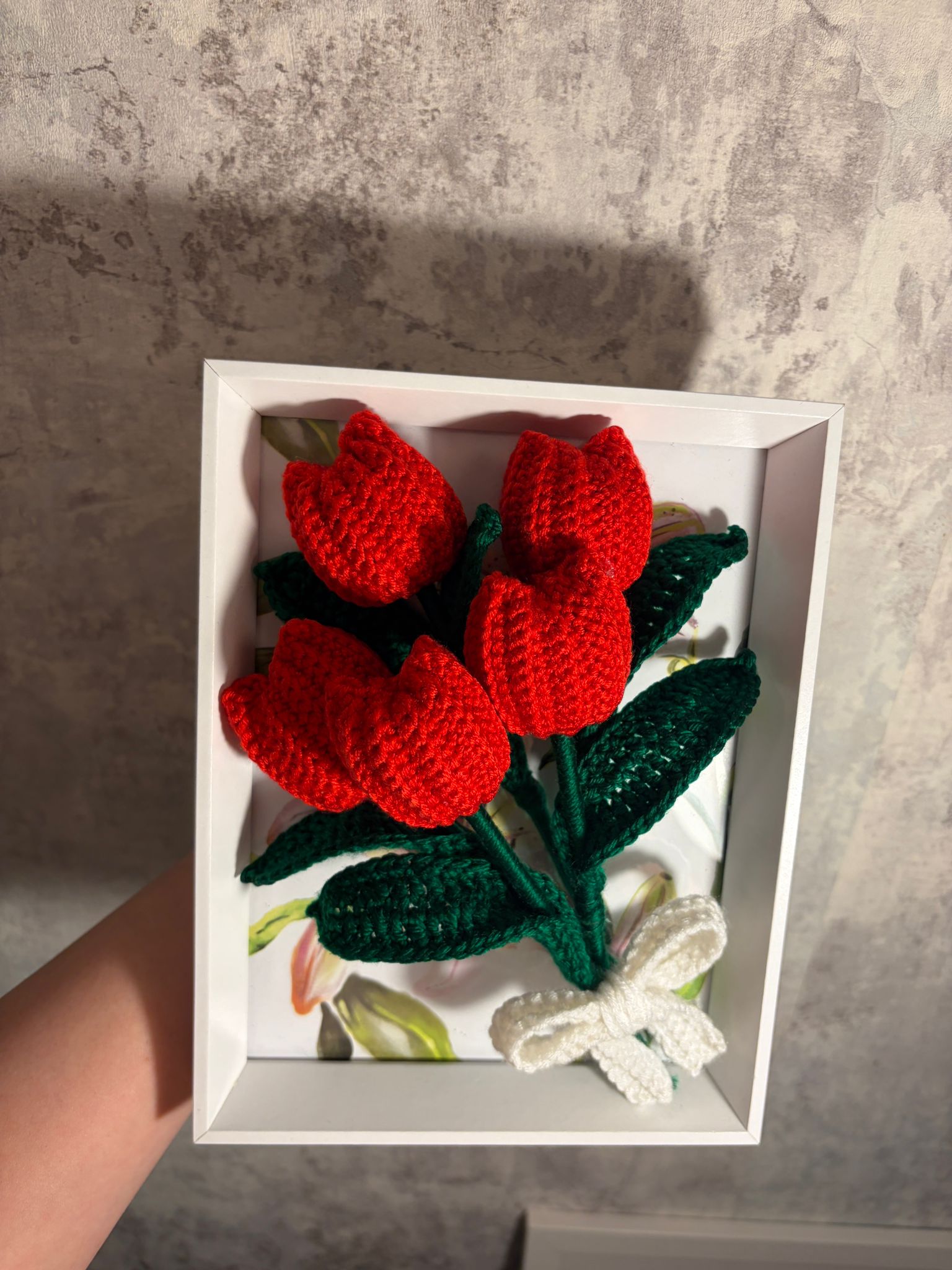 Tablou lalele crosetate