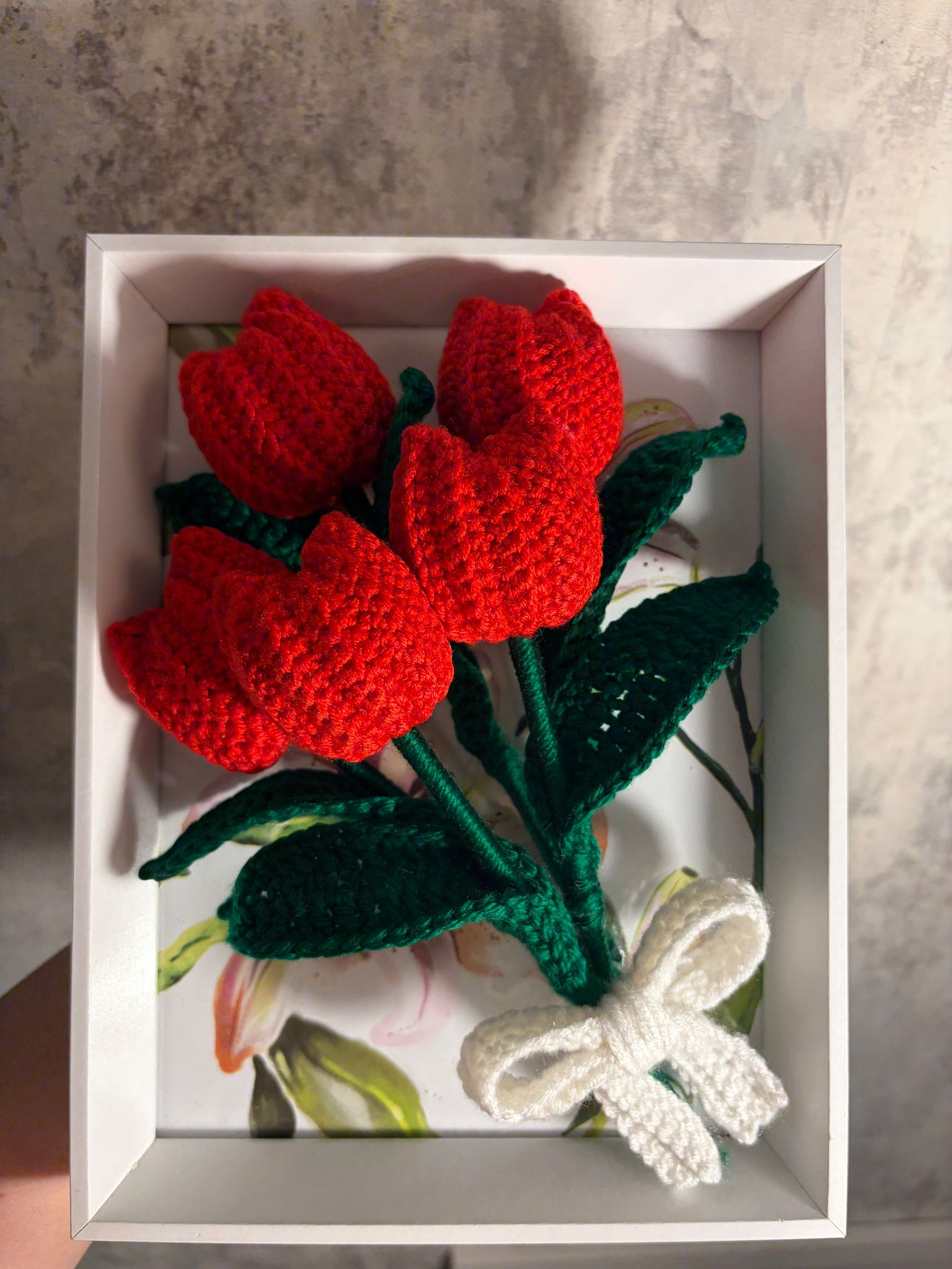 Tablou lalele crosetate