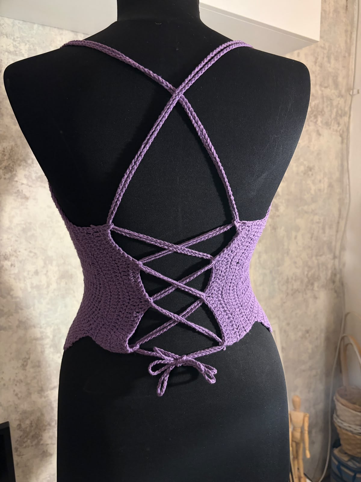 Top croșetat ,,Violet Dream"