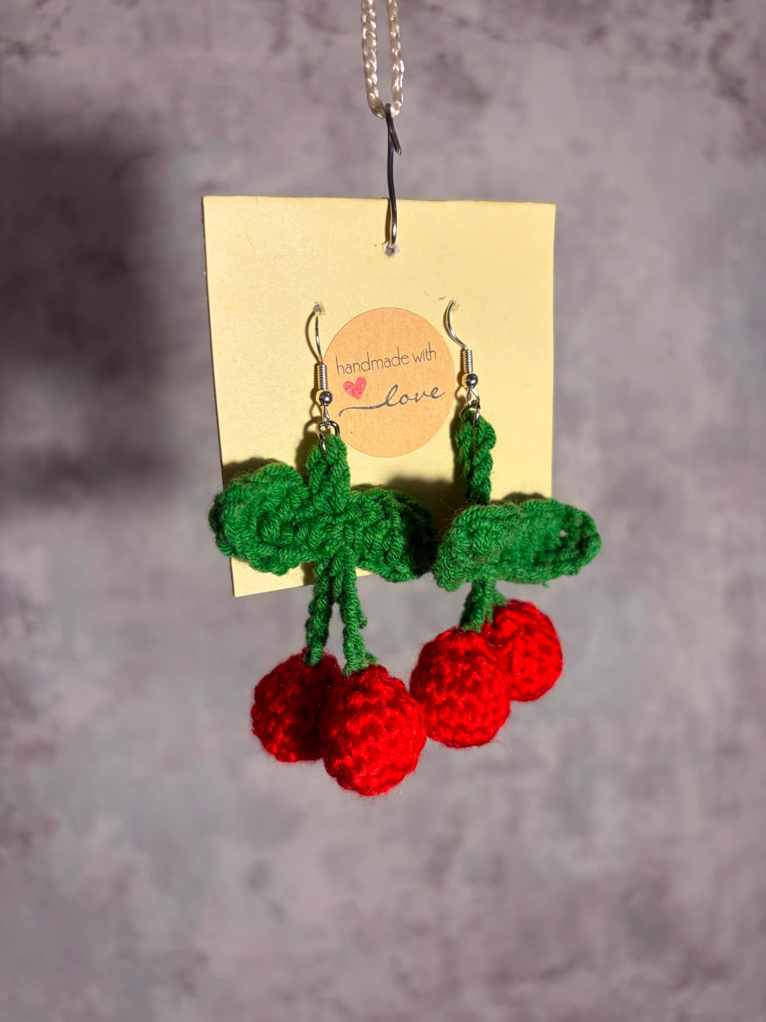 Cercei Croșetați  ,,Cherry Pop"