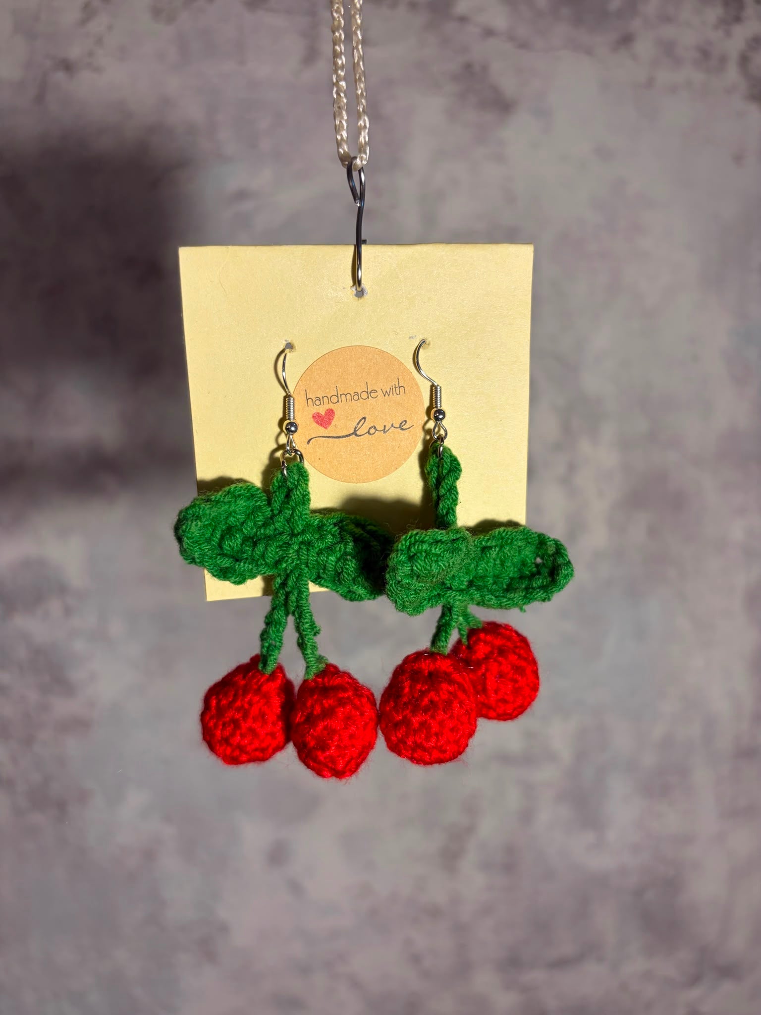 Cercei Croșetați  ,,Cherry Pop"