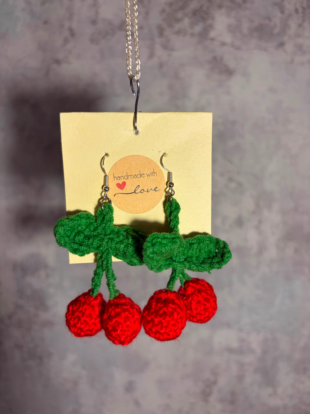 Cercei Croșetați  ,,Cherry Pop"