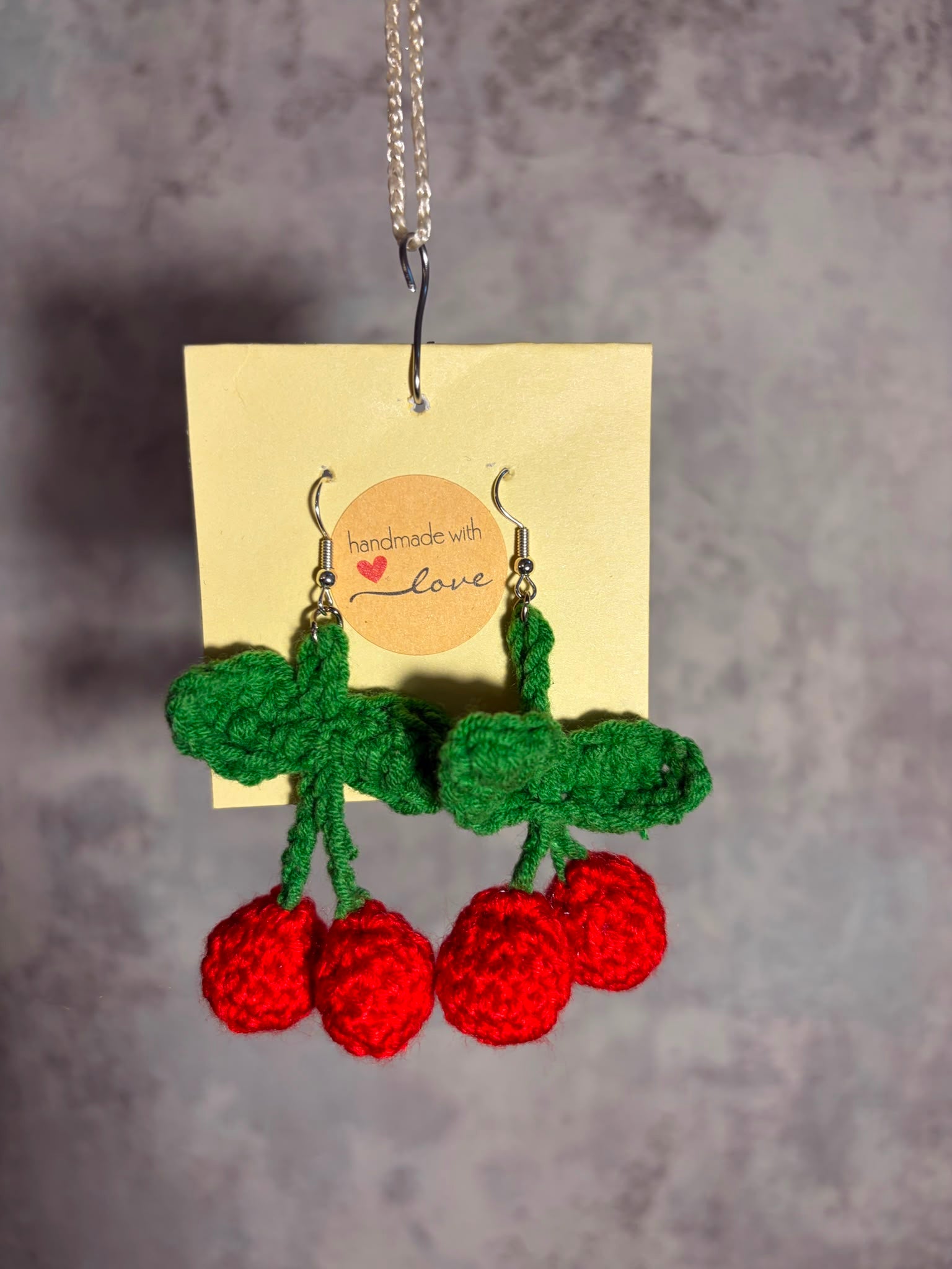 Cercei Croșetați  ,,Cherry Pop"