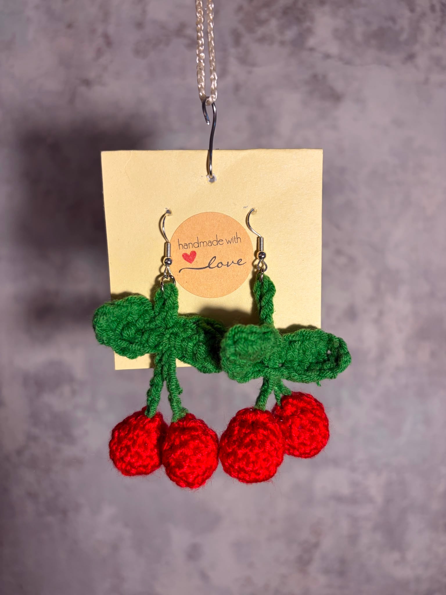 Cercei Croșetați  ,,Cherry Pop"