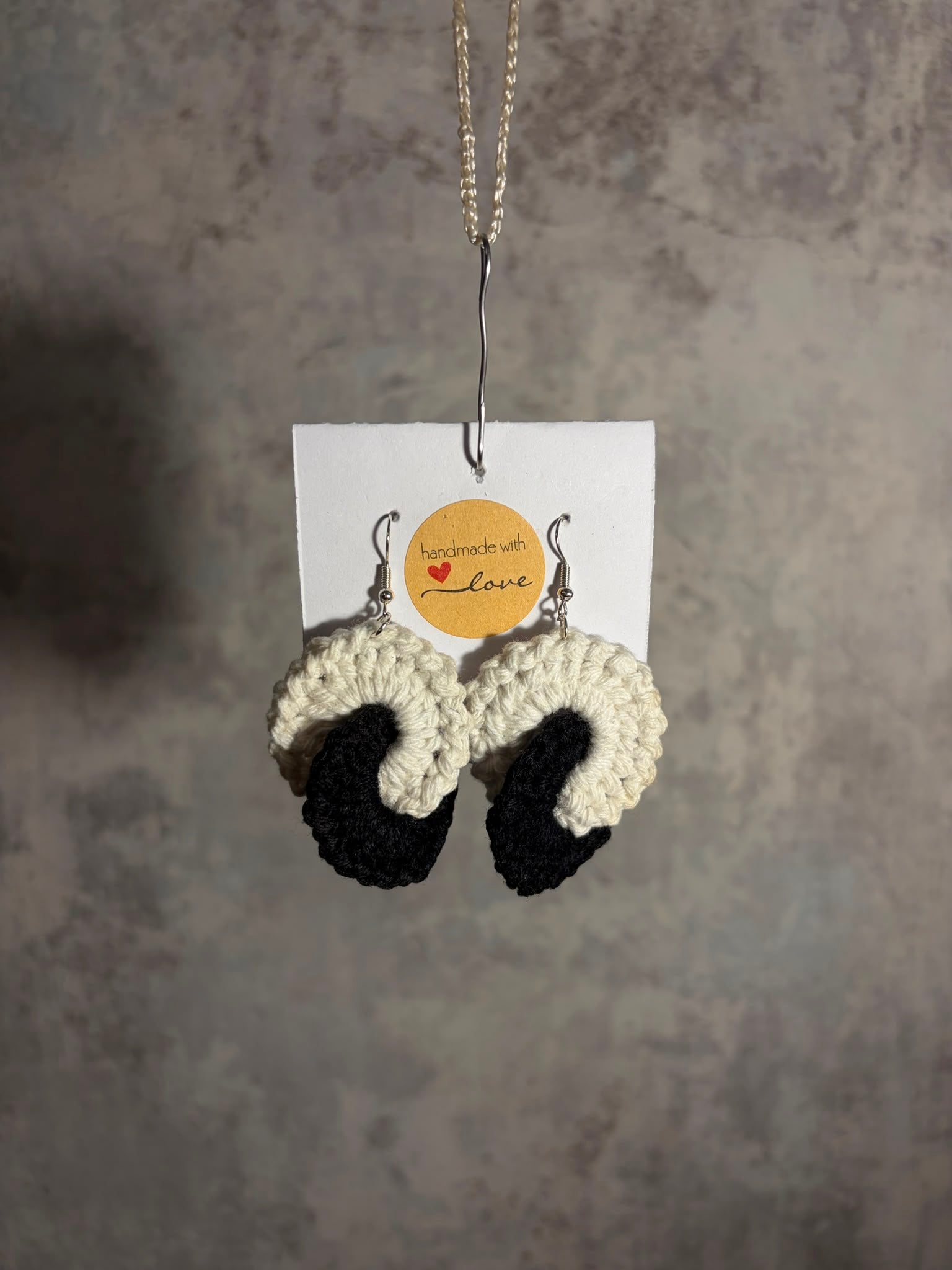 Cercei Croșetați „Yin & Yang”
