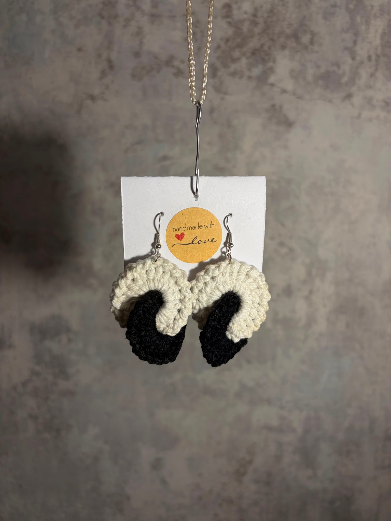 Cercei Croșetați „Yin & Yang”