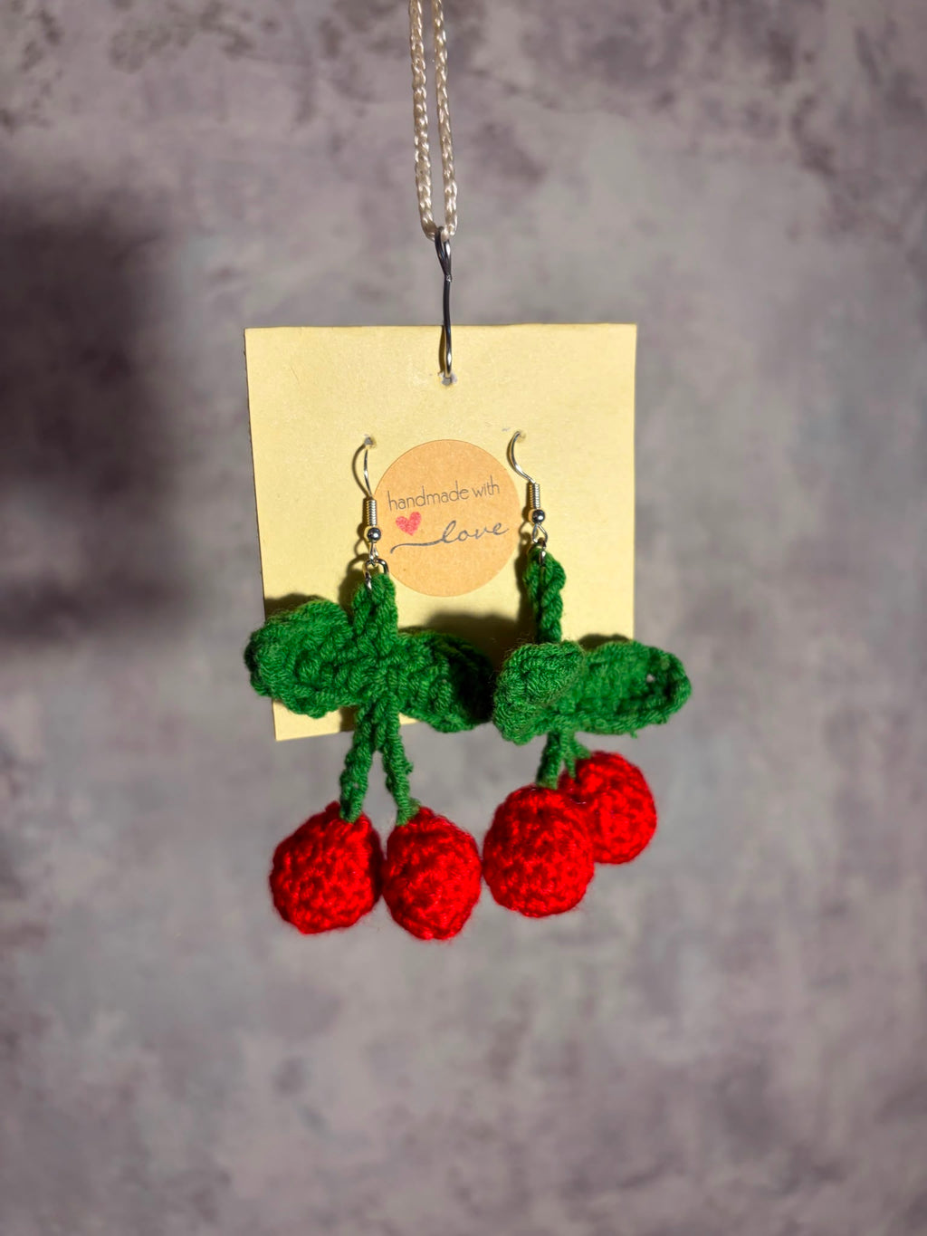 Cercei Croșetați  ,,Cherry Pop"