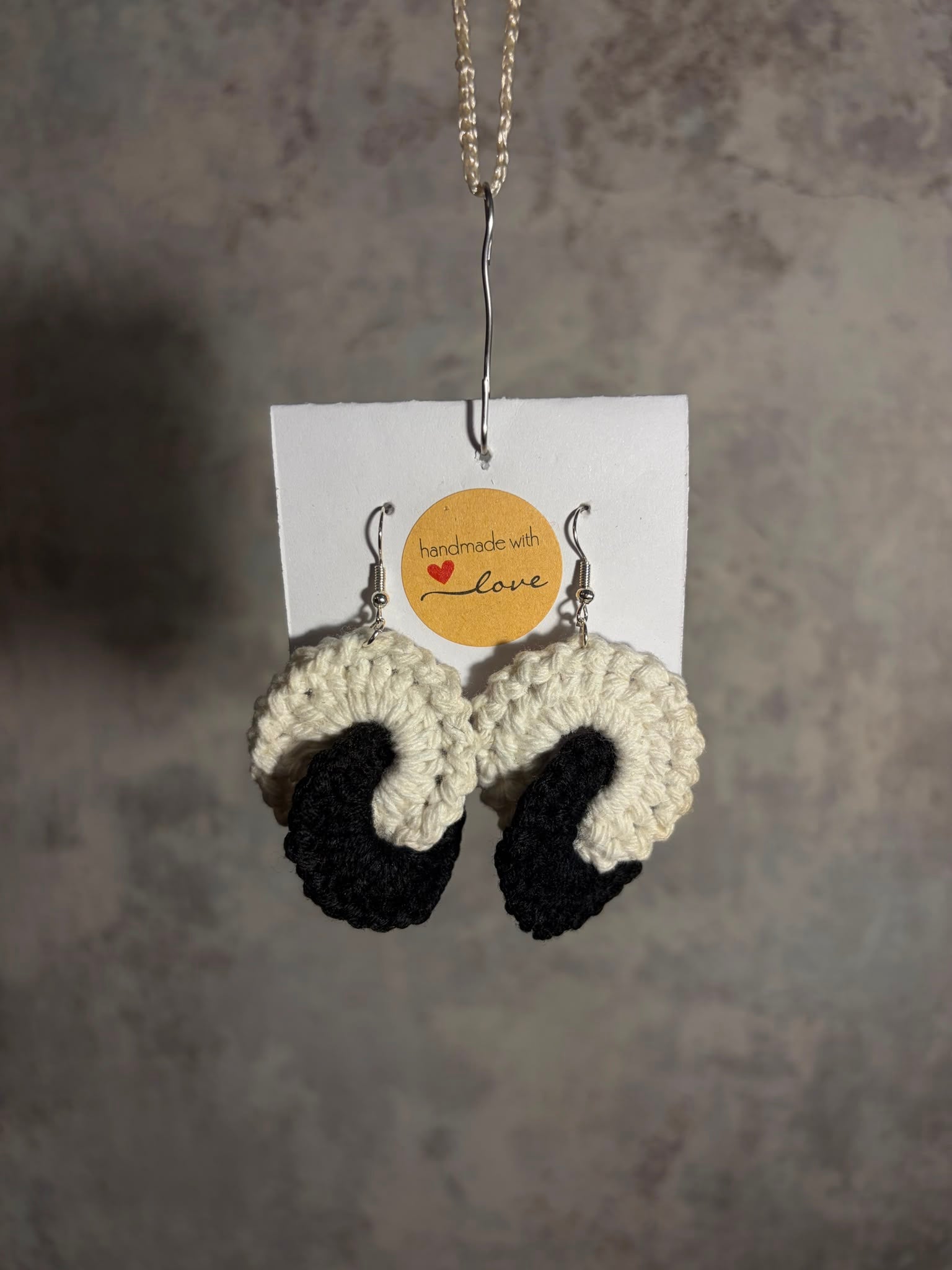 Cercei Croșetați „Yin & Yang”
