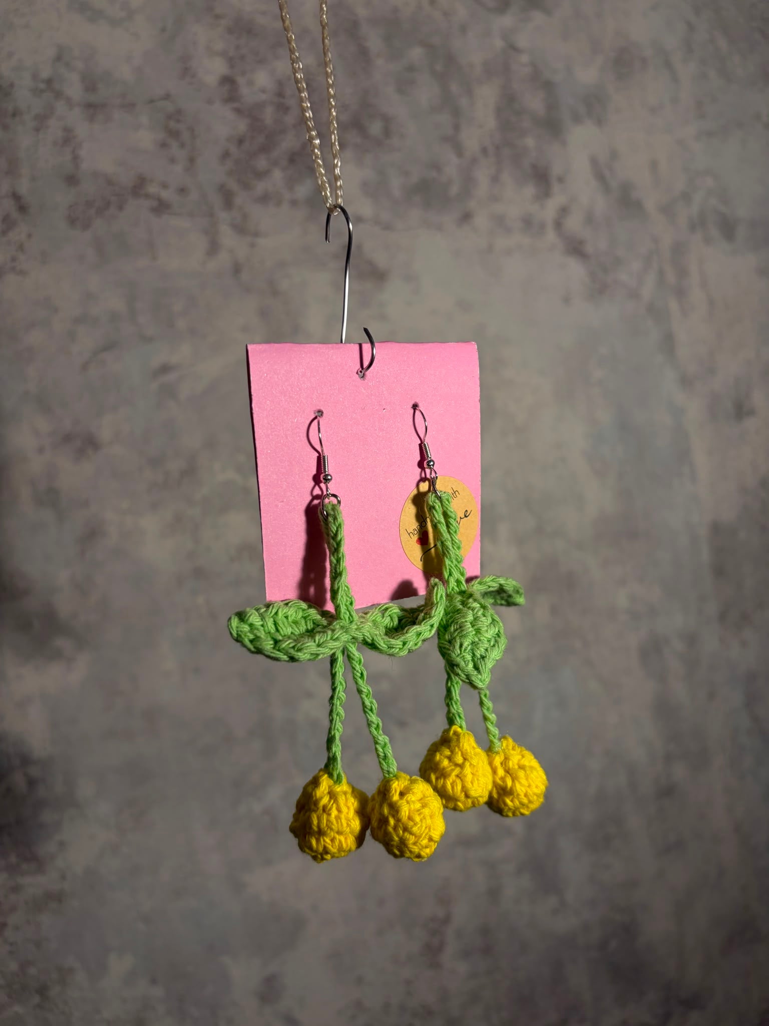 Cercei Croșetați  ,,Cherry Pop"