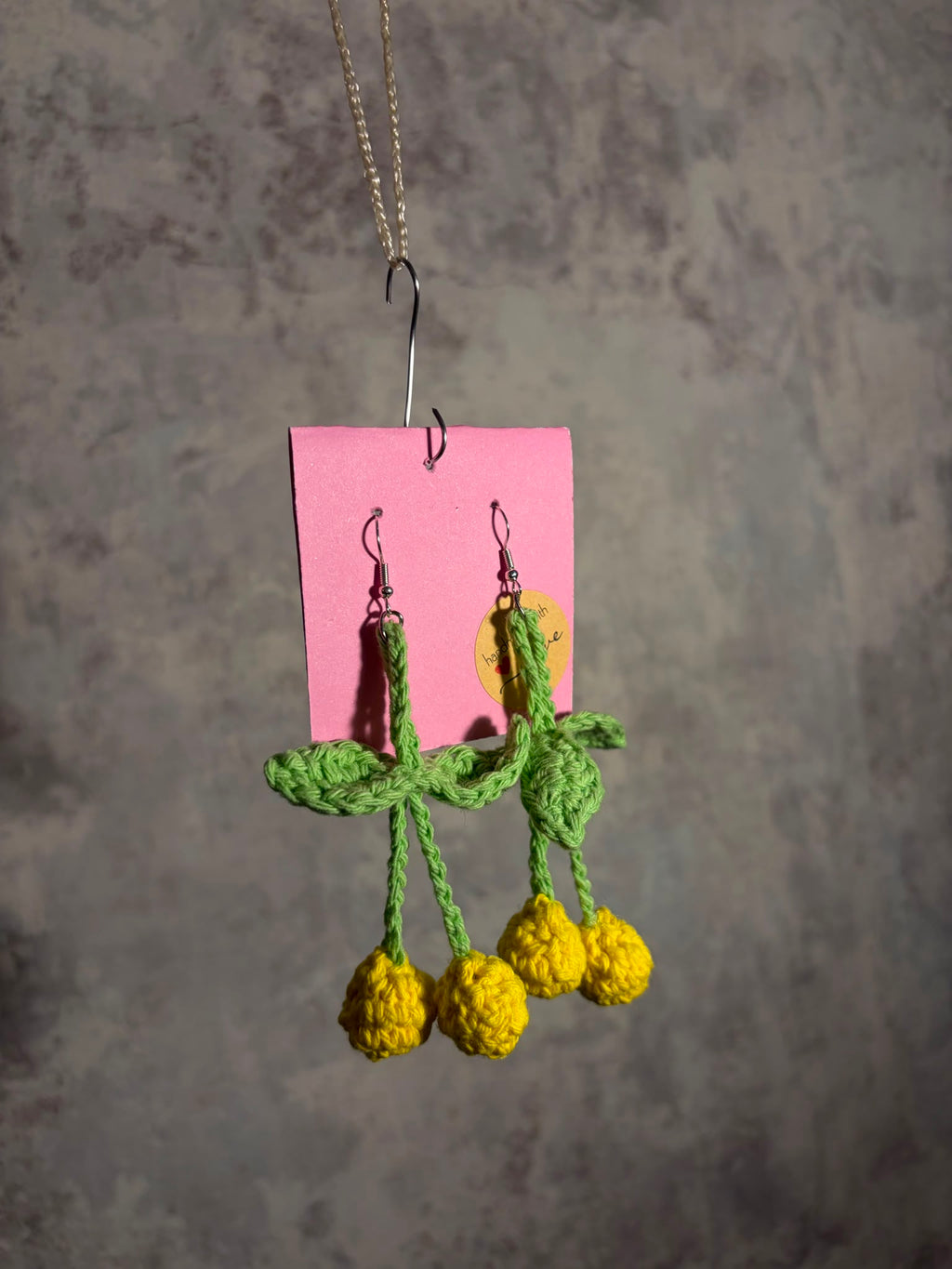 Cercei Croșetați  ,,Cherry Pop"